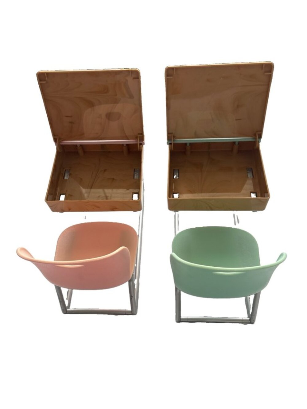 2 VTG Doll School Desks Furniture Lot Toy Bundle “Our Generation” 8”h x 5.5”W - Picture 4 of 8